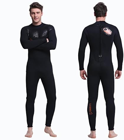 AWEFIT Neoprene Wetsuit Men 3mm Full Suit for Diving Surfing Snorkeling (5XL)