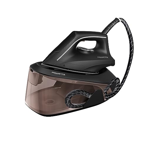 VR5120 Easy Steam Dampfbügelstation, 2400 Watt, 110 g/Min. variabler Dampf, 210 g/Min. extra Dampfstoß, schnellaufheizend, 1,4 L Wassertank, Antikalk-System, Eco-Modus, Zimt/Schwarz