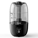 iTvanila Humidifiers, Ultrasonic Cool Mist Humidifier, 2.7L/0.7Gal Small Humidifier for Large Bedroom Baby, Whisper-Quiet Touch Vaporizer Humidifier, Space-Saving, Auto Shut Off - Lasts Up to 28 Hours