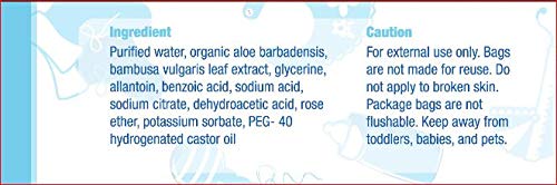 Simpleaf for Babies Wipes: Eco- Friendly, Thick and Effective, Paraben and Alcohol Free, Hypoallergenic and Safe for Sensitive Skin, Unscented, Soothing Aloe Vera 60 Counts (Pack of 3, 180 Wipes)