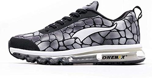 ONEMIX Men Running Shoes Colorful Textile Upper Air Cushion Sneakers Outdoor Casual Trail Trainers Gym Fitness Walking Shoes