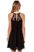 DREAGAL Womens Summer Special Occasion Lace Chiffon Wedding Dress Black X-Large
