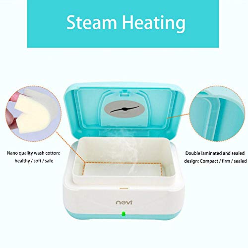 Baby Wipes Warmer Dispenser 40 Degree Thermostat Large Capacity for 80 Wet Wipes Heater Case Thermostat Baby Warm Wipes Heating Box