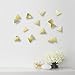 Umbra Confetti Triangles Home Wall Décor – 16 Pack Easy To Install, Self-Adhesive Polished Brass Home Wall Decorations – Modern Wall Art Décor – Great For Living Room, Bedroom - Affects Your Emotions