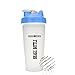 Mix Whip Blend & Shake Clear Classic Colored Screw Top Shaker Bottle Wire Whisk Sport Mixer Smoothie Protein Weight Loss Shakes & Powders Water Bottle