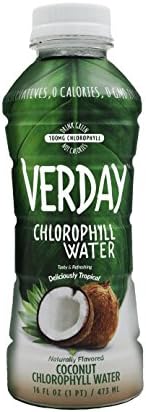 Verday Chlorophyll Water, Coconut, 16 Ounce, 12 Pack