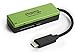 Plugable USB C SD Card Reader - Driverless Card Reader for SD, Micro SD, MMC, or MS Cards (Compatible with Thunderbolt and USB-C MacBook Pro, 2018 MacBook Air, 12 Inch Retina MacBook)