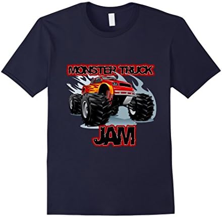Men's Monster Truck Jam T-Shirt for boys XL Navy
