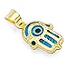 GoldenMine Fine Jewelry Collection 14k Yellow Gold Evil Eye Hamsa Pendant