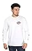Harley-Davidson Mens Swift Throttle Flaming B&S White Long Sleeve (Medium)