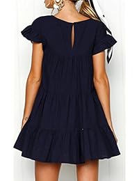 Relipop Moda Vestido De Verano De Manga Larga Vestidos Casual Vestidos Cortos