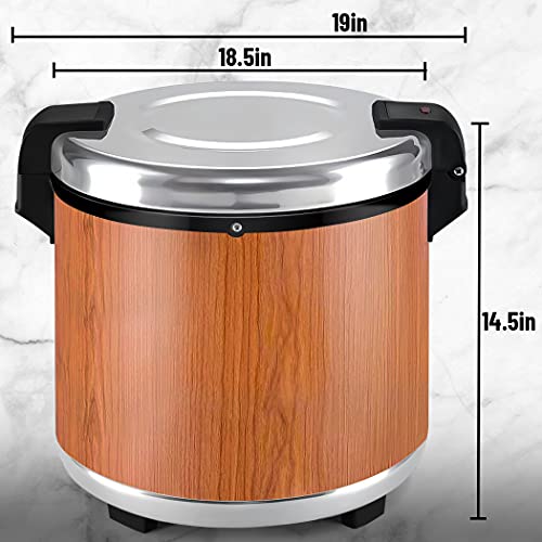 Rice Warmer Commercial Restaurant Food Warmer 6 Gallon (23 Liter) Large