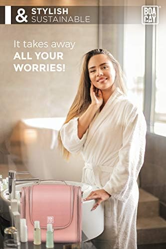 Extra Large Hanging Travel Toiletry Bag for Women and Men, Hygiene Bag, Bathroom and Shower Organizer Kit with Elastic Band Holders for Toiletries, Cosmetics, Makeup, Brushes 6 Extra Large Hanging Travel Toiletry Bag for Women and Men, Hygiene Bag, Bathroom and Shower Organizer Kit with Elastic Band Holders for Toiletries, Cosmetics, Makeup, Brushes