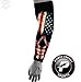 Baseball Sports Compression Arm Sleeve - USA American Flag Skull