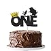Joymee Wild One Cake Topper,Kids Boy or Girl 1st First Birthday Cake Decorations, Double Sided Handmade Glitter Decorations