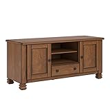 Altra Summit Mountain Wood Veneer 55" TV Stand, Tuscany Oak (Kitchen)