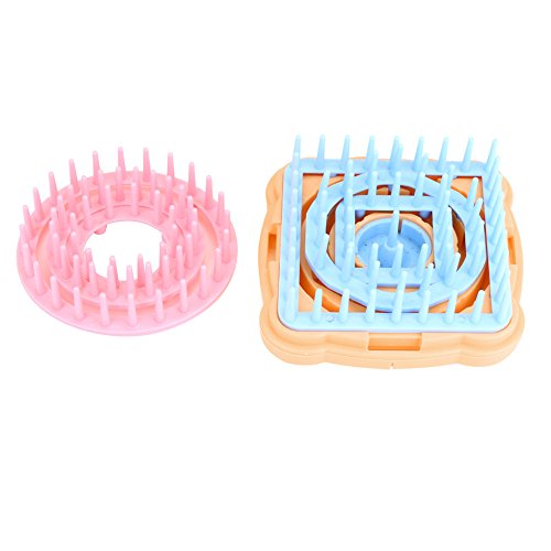 Hand-Woven DIY Tool Loom Yarn Handcraft Flower Corsage Craft Maker Weaver Kit Knitting Machine Weaving