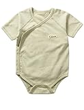 Cilucu Unisex Baby Bodysuits Kimono Onesies Newborn Clothing Sets Side Snap Short Sleeve Cotton Lt Green 12-18 Months