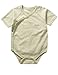 Cilucu Unisex Baby Bodysuits Kimono Onesies Newborn Clothing Sets Side Snap Short Sleeve Cotton Lt Green 12-18 Months