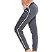 [E178P-HC-M] Coco-Limon Fleece Womens Jogger, White Trim, Side Pockets, Charcoal