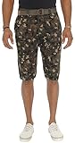 Jordan Craig Men's Digi Camo Chino Shorts Belted Camouflage Green Size 40