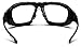 Oversized Choppers Men's Sport Padded Motorcycle Bikers Sunglasses, Black | Clear, One size fits most