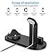 UPWADE Charging Stand for Apple Watch Charger Stand iPhone AirPods, Dock Station for AirPods Stand Charging Docks Holder, Support for Apple Watch/AirPods/iPhone Xs/X Max/XR/X/8/8Plus/7/6S Plus