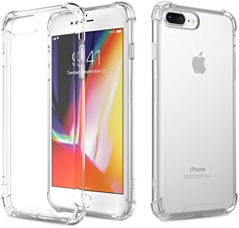 iPhone 7 Plus case iPhone 8 Plus Case Apple iPhone 7/8 Plus Crystal Clear Soft TPU Cover Case