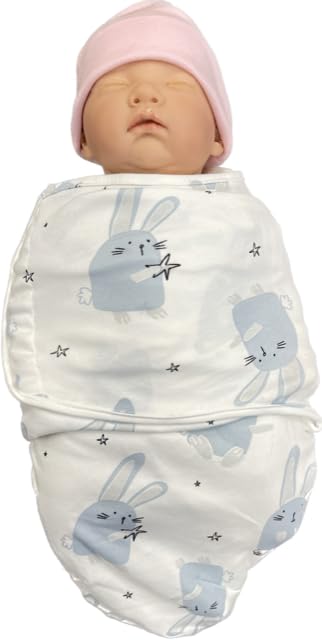 Callowesse Swaddle Blanket 0-3 Months – Adjustable Baby Swaddle Wrap, Baby Essential for Newborn - Bunny Buddies