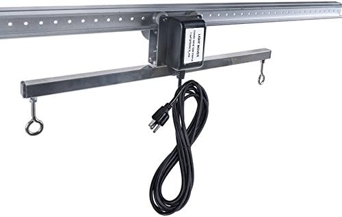 Casolly Adjustable Hydroponic 7ft Grow Light Mover Rail System Kit