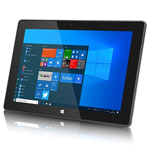 10inch Windows Tablet, Windows 10 Ultra Slim Tablet PC-4GB RAM, 64GB Storage, USB 3.0, 5MP and 2MP Cameras, 1280x800 IPS HD Display, TF Card Slot, Black