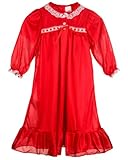 Laura Dare Big Girls Long Sleeve Traditional Peignoir Set, (8-14)