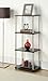 Convenience Concepts Designs2Go 4-Tier Bookshelf/Media Tower, Black