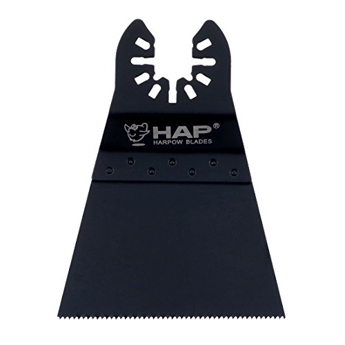Harpow 5 pieces Standard 2-1/2" wide wood/plastic blade,power oscillating tool blades,multitool blades,power tool saw blades,fits Fein Bosch Craftsman Rockwell Einhell Westfalia Ferm Pro-Line Matrix tools