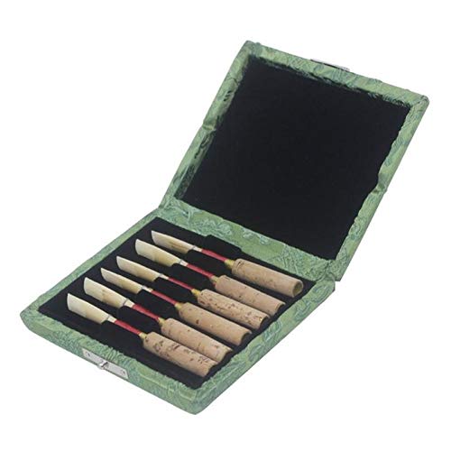 Store-Homer - Wooden Silk Oboe Reed Storage Box Protective Carrying Case Pouch Organizer Container Musical Instrument Parts Accessories