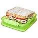 Sistema Lunch Collection Sandwich Box Food Storage Container, 15.2 Ounce/1.9 Cup, Assorted Colors, Set of 3