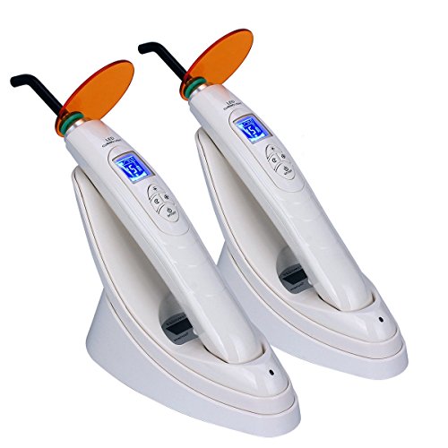 BoNew Dental LED Cure Light with Light Meter White Wireless Lamp 1800MW US Stock