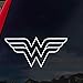 SoCoolDesign W Superhero Woman Symbol Car Truck Vinyl Decal 2 Pack 6