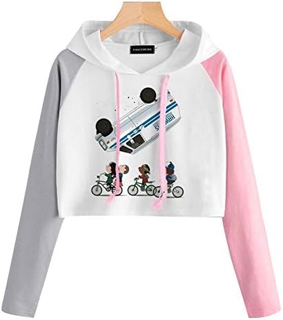 Herqw61 Unisex Stranger Things 3 Netflix Movie Poster Hoodie Hip Hop Fans Gift Sweatshirt Women and Men