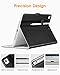 DTTO for iPad 9.7 Inch 5th/6th Generation 2018/2017 Case with Apple Pencil Holder, Premium Leather Folio Stand Cover Case for Apple iPad 9.7 inch, Also Fit iPad Pro 9.7/Air 2/Air - Black(White Lining)