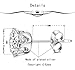 Sterling Silver Swarovski Cubic Zirconia Stud Earrings Sensitive Ears 6mm...
