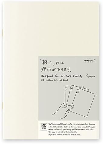 MIDORI MD Notebook Light A5 (Lined) 3 pcs/pack