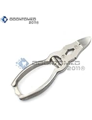 OdontoMed2011 PROFESSIONAL NAIL CLIPPER HEAVY DUTY NAIL NIPPER FOR THICK & INGROWN TOENAILS PREMIUM STAINLESS STEEL WITH SAFETY LOCK SHARP EDGE BLADES ODM