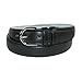 CTM Women's Leather 1 1/8 Inch Dress Belt, L, Black