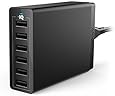 Anker 60W 6-Port USB Wall Charger, PowerPort 6 for iPhone X/8/7/6s/Plus, iPad Pro/Air 2/mini/iPod, Galaxy S7/S6/Edge/Plus, Note 5/4, LG, Nexus, HTC and More