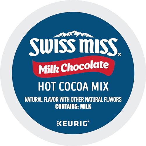 SWISS MISS MILK CHOCOLATE HOT COCOA, SINGLE-SERVE KEURIG K-CUP PODS, HOT CHOCOLATE, 44 COUNT
