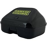 Damage Control Mouth Guard Case – Heavy Duty 2MM Hard Shell, Ventilated, Easy Open, Protective Storage for Lip Guards & Sports Mouthpieces – Black