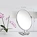 Adeeing Tabletop Hand Held Makeup Vanity Mirror Portable Travel Wall-Mounted Hanging Beauty Accessories, Double Sided Swivel,Ellipse Stand
