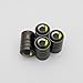 US85 Smart Logo Emblem Auto Car Wheel Tire Air Valve Caps Stem Cover Accessories Decoration Birthday Gift (Black Chrome)