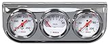 Bosch SP0F000046 Style Line 2" Triple Gauge Kit (White Dial Face, Chrome Bezel)